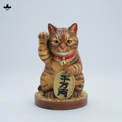 【限时15天75折预售】JXK招财猫-千万两模型仿真萌宠礼物手办摆件