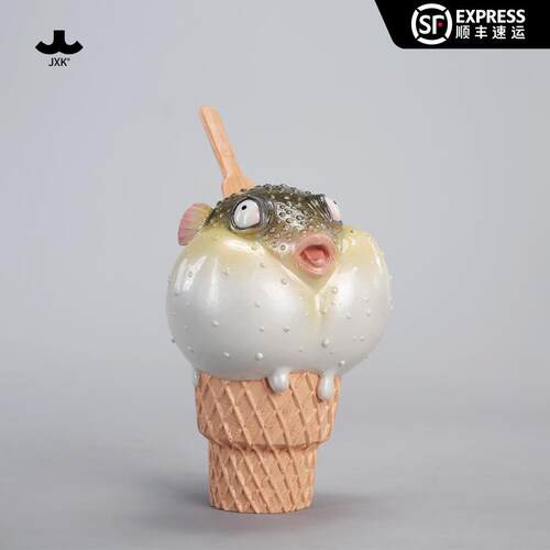 JXK河豚冰淇淋可爱手办