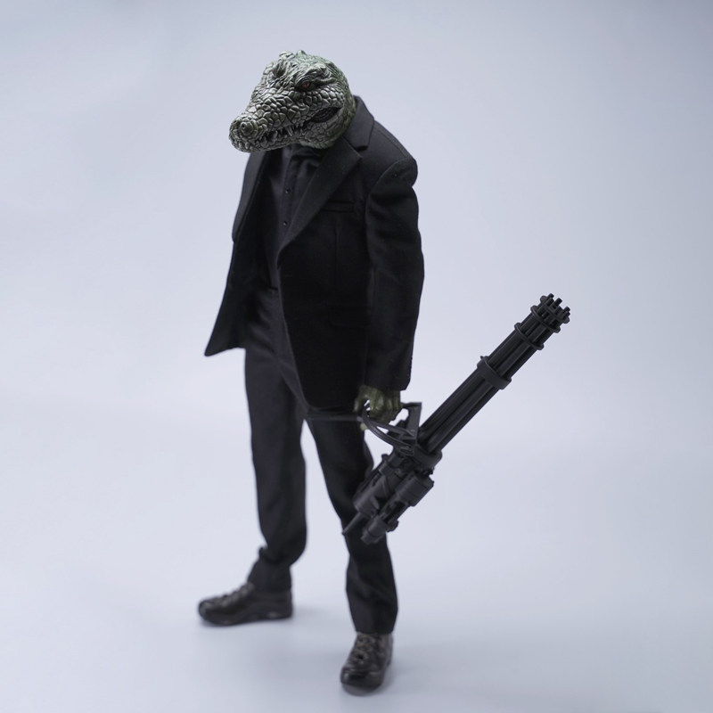 现货Mostoys1/6模型鳄鱼头雕