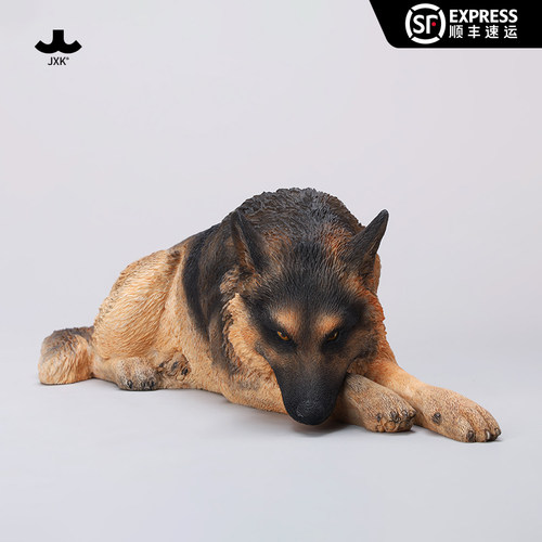 【JXK】趴姿德牧手办摆件