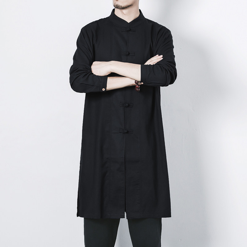 棉麻中医针灸理疗茶艺师工作服