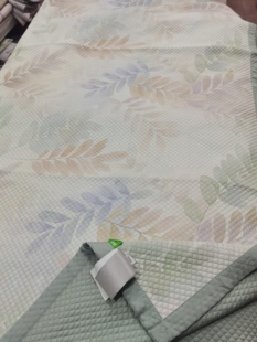 2026新款凉席冰美式床盖气泡冰丝2米×2.3米一面锦氨凉席一面天丝