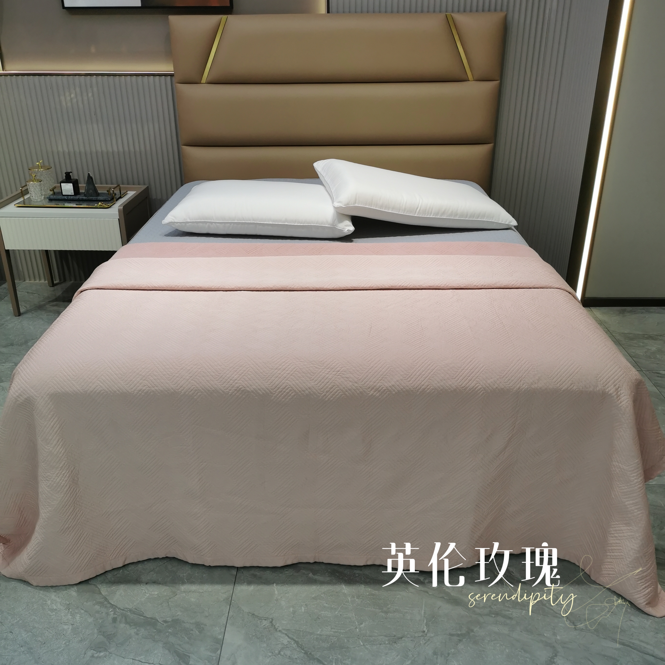 红知了素晞床盖一面天丝一面绒2.3×2.5米正品红知了素晞款绒床盖