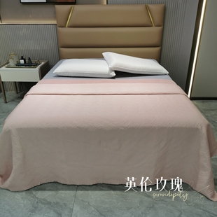 红知了素晞床盖一面天丝一面绒2.3×2.5米正品红知了素晞款绒床盖