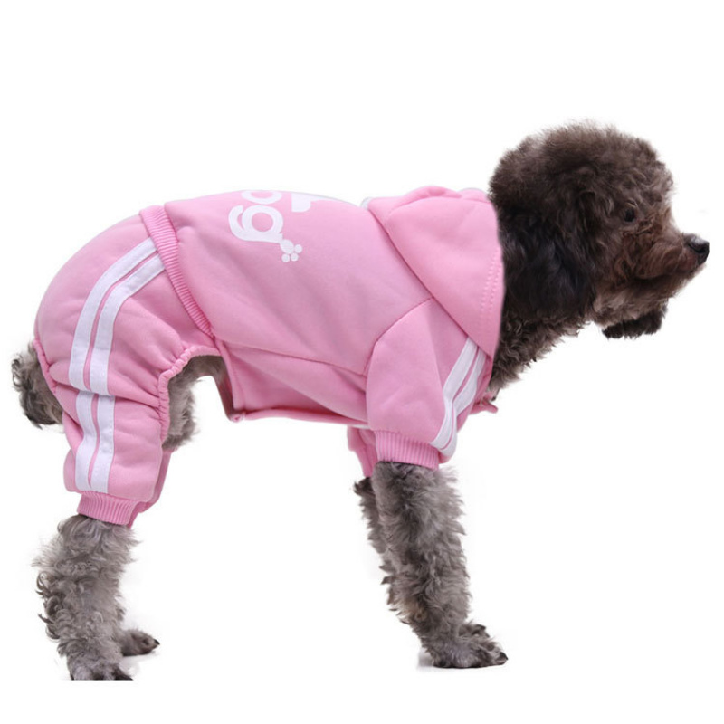跨境秋冬纽扣猫新款狗狗衣服四脚
