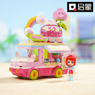 闪亮果冻车雪莉益智拼装积木模型6岁7儿童拼砌玩具礼物启蒙31016