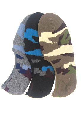 Hot新款灰色迷彩袜子男士夏季纯棉运动船袜全棉隐形休闲短袜吸汗