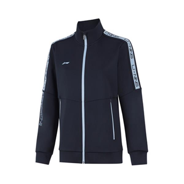 李宁2024户外运动冬季女子开衫休闲舒适时尚无帽卫衣外套 AWDUA80