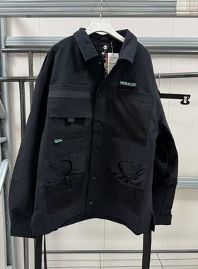 李宁LNG系列男子秋季外套宽松休闲时尚舒适百搭夹克外套LFDR213