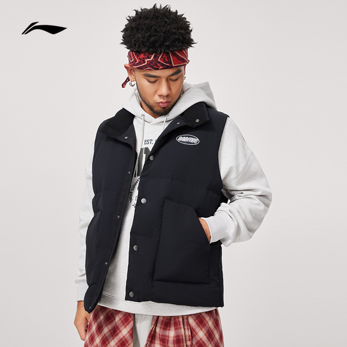 李宁反伍羽绒马甲男士外套休闲显瘦宽松冬季鸭绒男运动服AMRU013,运动服/休闲服装,羽绒马甲,淘宝优惠券,粉丝福利购,淘宝优惠卷