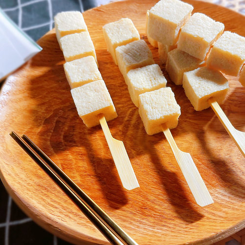 腾本味日式关东煮食材串串冻豆腐串50g*5支711便利店商用