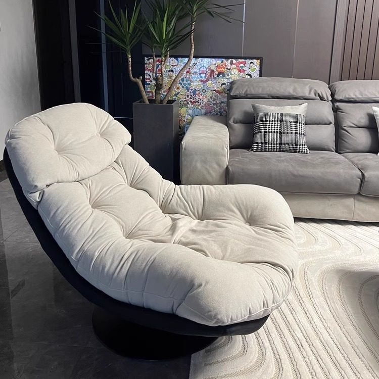 现代简约单人沙发椅可旋转意式轻奢客厅阳台休闲椅懒人沙发躺椅,住宅家具,沙发椅,淘宝优惠券,粉丝福利购,淘宝优惠卷