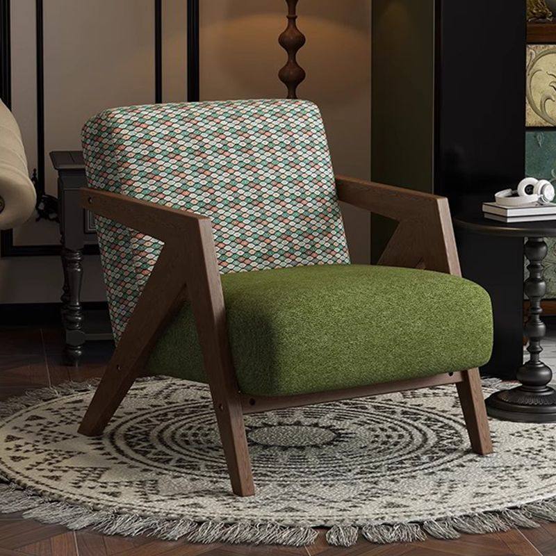 理查德北欧实木单人沙发椅客厅古风设计师酒店复古民宿阳台咖啡厅,住宅家具,沙发椅,淘宝优惠券,粉丝福利购,淘宝优惠卷