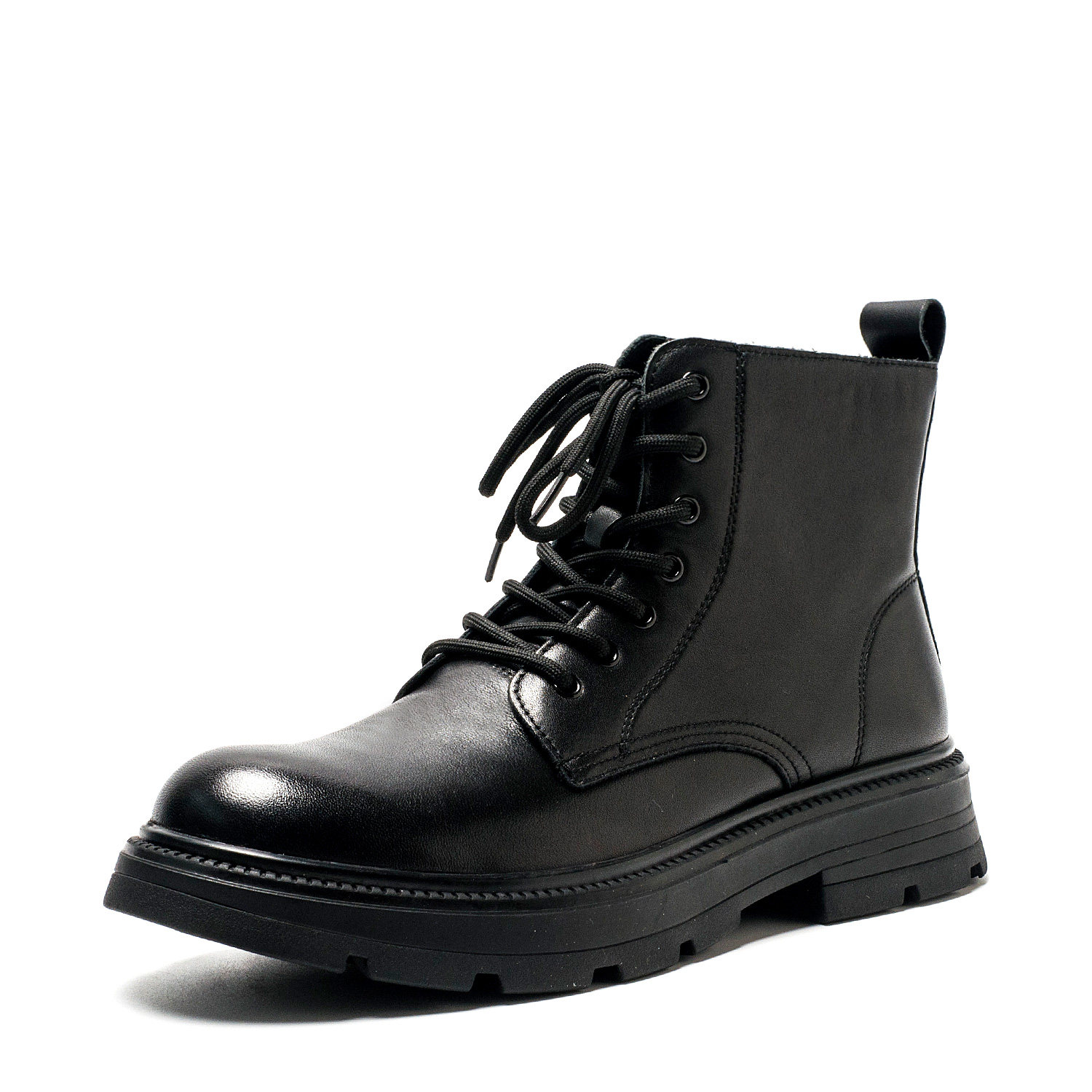 撤柜43码男士真皮短靴子黑色牛皮马丁靴冬拉链厚底工装SS24126001