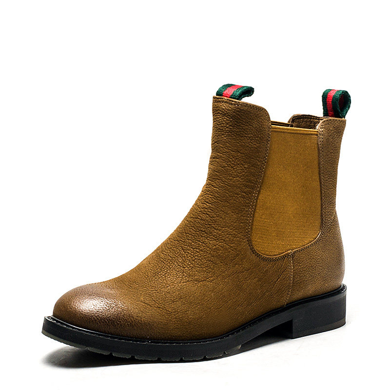 小码全真皮短靴子女冬头层牛皮