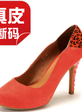 正品真皮高跟鞋子单鞋百搭浅口