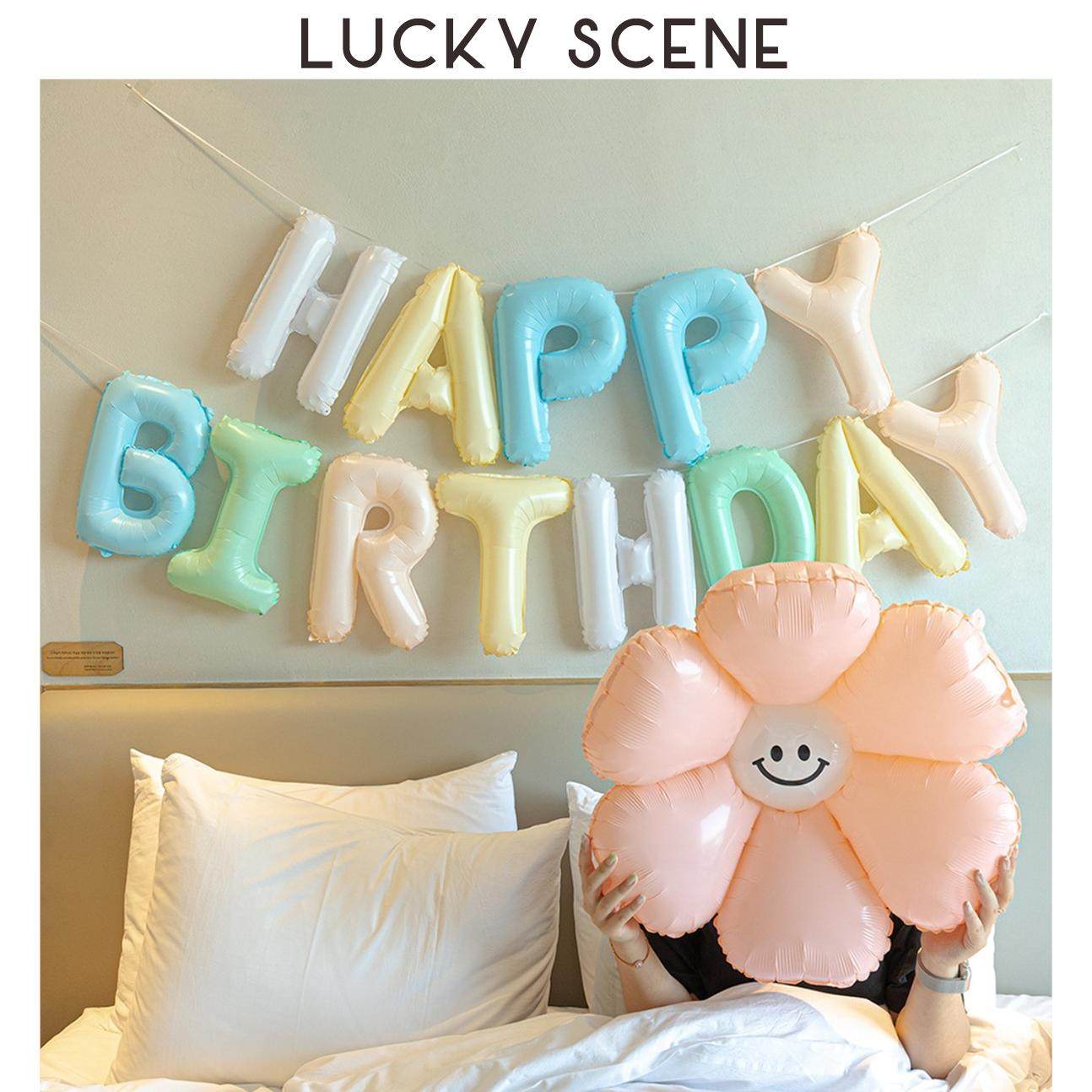【吉祥道具】笑脸雏菊花朵气球拍照生日背景装饰周岁数字布置铝膜,节庆用品/礼品,飘空气球,淘宝优惠券,粉丝福利购,淘宝优惠卷