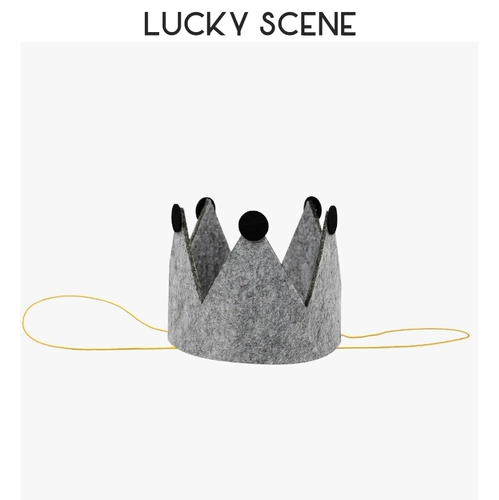 [Счастливый реквизит] Фетровая шляпа на день рождения, детская шапка для собаки, питомца, годовалая корона, день рождения, кошка для мальчика