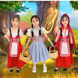 童话故事小红帽白雪公主灰姑娘 儿童新款连衣裙 舞台扮演服装
