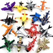 男孩玩具车回力小飞机汽车卡通玩具1 3岁宝宝儿童挖掘机搅拌车