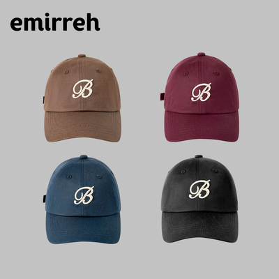 防晒鸭舌帽男女同款加深显脸小软顶帽子韩版潮流棒球帽纯棉大帽檐