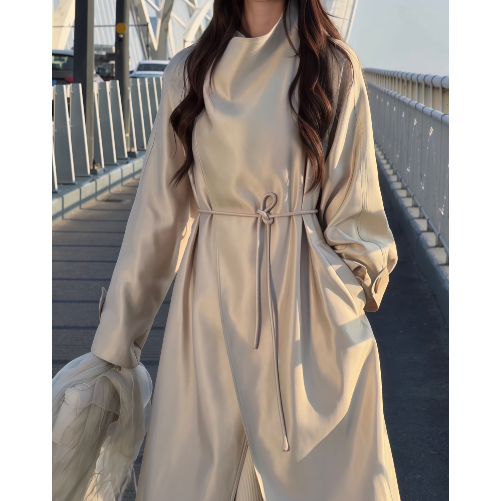 长款宽松日常显瘦气质风衣外套女