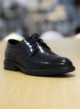 HARSON哈森男鞋2022秋季新款商场同款牛皮系带正装皮鞋男ML24037