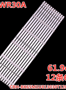 适用海信65WR30A灯条CRH-BK65M1U813030T12069CI-REV1.1 12条6灯