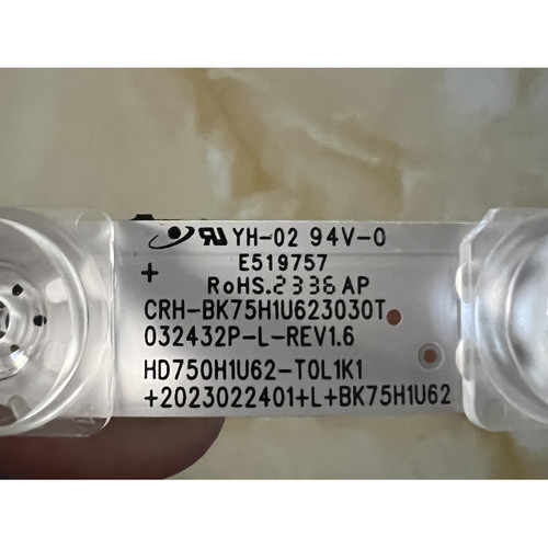 适用于Vidda75V3K-X 75寸电视机背光LED灯条CRH-BK75H1U623030T
