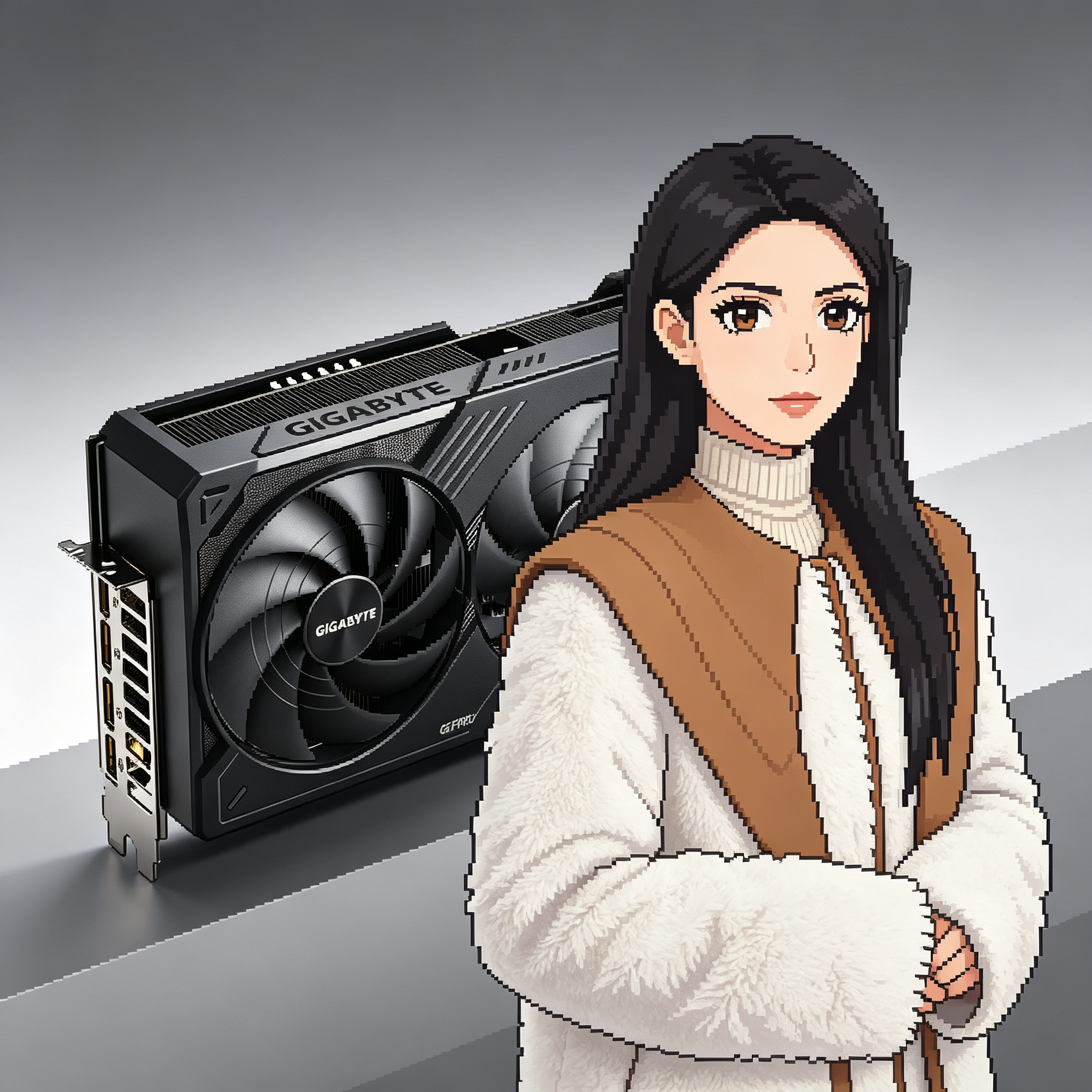 智灵同款 技嘉RTX5080 OC 游戏DLSS4光追4K AI渲染视频剪辑独显