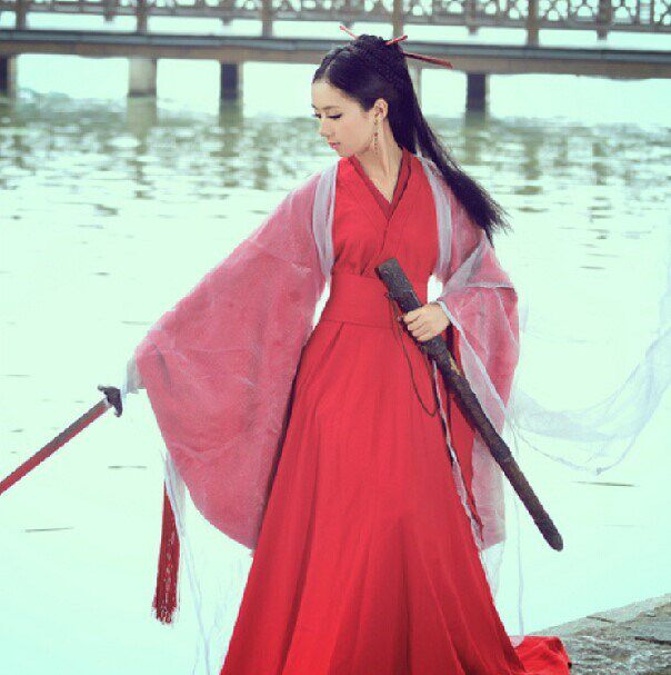 紫霞仙子 年会大红侠女装 东方不败女古装汉服服装道具饰品2019|ruв категории Женская одежда, костюм/национальная одежда/театр костюм, национальная одежда/этап погрузки - от Buy2taobao.com для оказания профессиональной услуги покупки агента Taobao