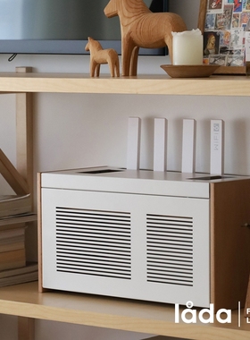 多匣lada 路由器收纳盒排插遮挡客厅wifi置物架遮丑