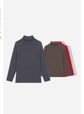 COCOLAN【风信子】100绵羊毛高领羊毛衫女打底衫CL8MY1283