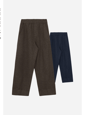 COCOLAN【川崎裤】骆驼绒休闲裤烟管裤直筒裤女CL6K7033