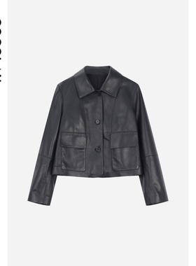 COCOLAN【布莱克】100绵羊皮2026春季真皮皮衣夹克女CL1PY2610