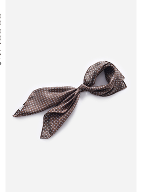 COCOLAN100桑蚕丝波点方巾女丝巾CL1SJ1016