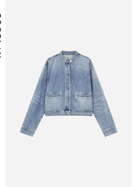 COCOLAN【罗兰牛仔】100棉休闲长袖牛仔外套夹克女CL1WT8615