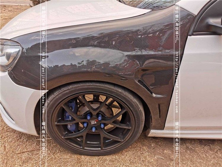 适用于大众高尔夫6碳纤维叶子板R20 MK6改装开孔翼子板沙板大包围
