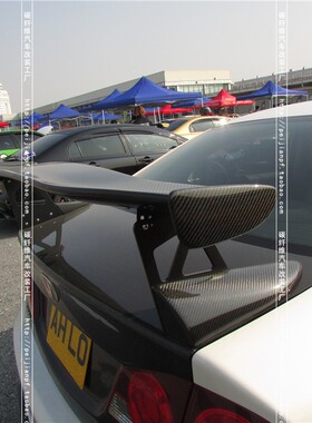 适用于本田思域FD2碳纤维尾翼CIVIC FD1改装无限款定风翼扰流包围