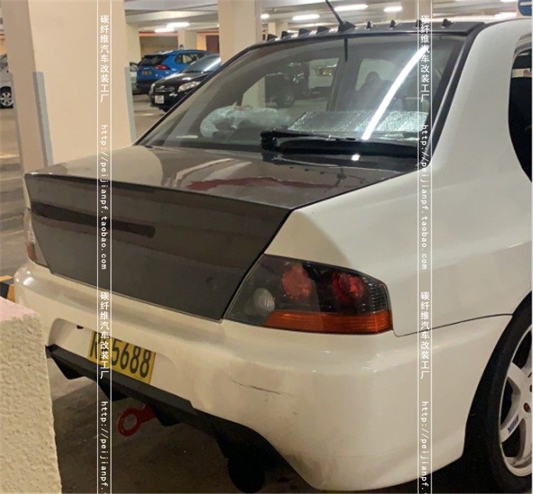 适用三菱Lancer Evolution EVO 9代碳纤维尾盖8代改装后盖尾箱盖