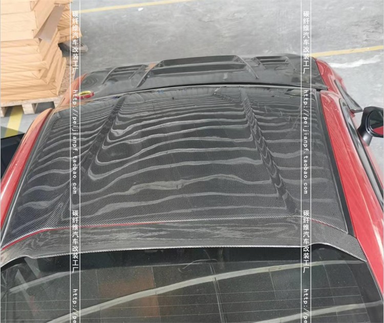 适用于丰田GT86碳纤维车顶FT86 BRZ改装LXMODE三段式顶盖大小包围