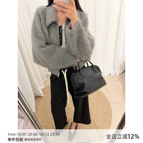 【10/8 20:00】MUCCHIC/“小皮草”羊绒羊毛桑蚕丝拉绒廓形短外套
