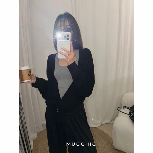 【8/10 20:00】MUCCHIC/莱赛尔亚麻慵懒蝙蝠袖针织外套防晒开衫