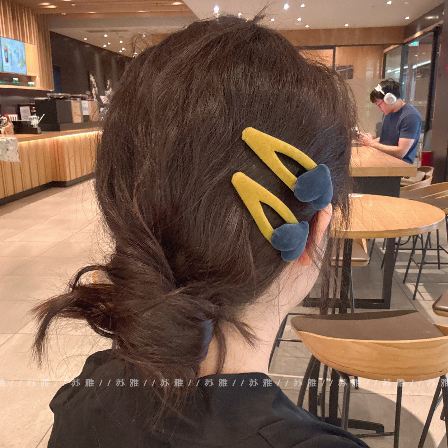 复古气质爱心碎发刘海掰掰夹子