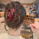 发夹后脑勺鲨鱼夹头发夹子中号半扎发发卡 抓夹女高级感2025新款
