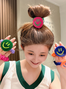 可爱发绳女搞怪发圈韩国头绳扎头发皮筋发饰儿童头花皮套女生头饰