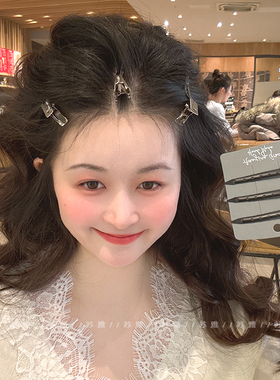 简约无痕定位发夹女发根蓬松夹侧边刘海夹高颅顶神器鸭嘴夹一字夹