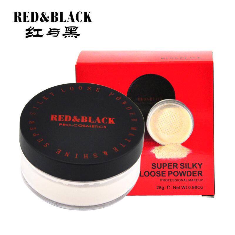 红与黑彩妆羽柔丝滑蜜粉定妆粉专业散粉防水自然大盒28g化妆师