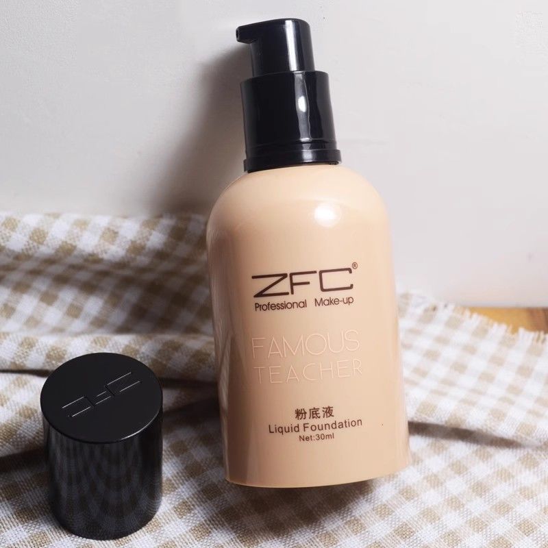 ZFC名师系列润颜无痕粉底液保湿滋润肤裸妆遮瑕强影楼化妆师专用图片