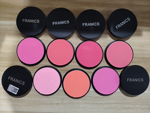 佛兰西斯大块腮红戏曲舞台演出化妆师胭脂珠光哑光粉色橘色大红